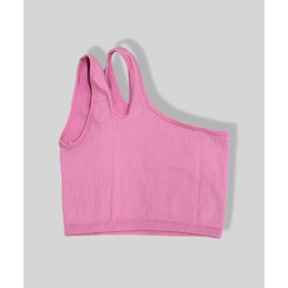 Aerie One Shoulder Ribbed Crop Top